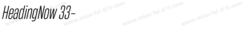 HeadingNow 33字体转换